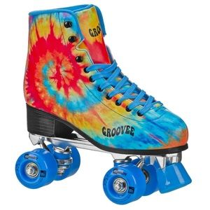 Groovee Tie Dye Freestyle Roller Quad Skates Men’s 8 women’s 9 new Roller Derby